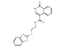 N-[2-(1,3-benzoxazol-2-ylthio)ethyl]-1-oxo-1,2-dihydroisoquinoline-4-carboxamide