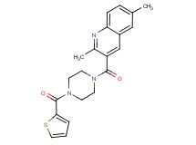 2,6-dimethyl-3-{[4-(2-thienylcarbonyl)-1-piperazinyl]carbonyl}quinoline trifluoroacetate