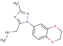 1-[1-(2,3-dihydro-1,4-benzodioxin-6-yl)-3-methyl-1H-1,2,4-triazol-5-yl]-N-methylmethanamine