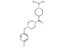 1-[(6-chloro-3-pyridinyl)methyl]-4-[(1-isopropyl-4-piperidinyl)carbonyl]piperazine