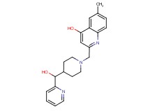 2-({4-[hydroxy(pyridin-2-yl)methyl]piperidin-1-yl}methyl)-6-methylquinolin-4-ol