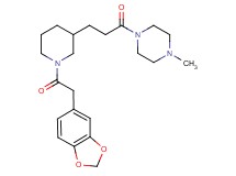 1-{3-[1-(1,3-benzodioxol-5-ylacetyl)-3-piperidinyl]propanoyl}-4-methylpiperazine