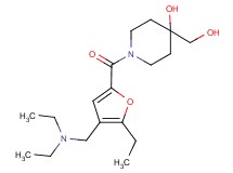 1-{4-[(diethylamino)methyl]-5-ethyl-2-furoyl}-4-(hydroxymethyl)piperidin-4-ol
