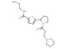 5-{1-[3-(2-isoxazolidinyl)propanoyl]-2-pyrrolidinyl}-N-propyl-2-thiophenecarboxamide