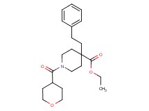 ethyl 4-(2-phenylethyl)-1-(tetrahydro-2H-pyran-4-ylcarbonyl)-4-piperidinecarboxylate