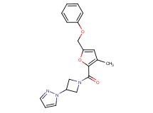 1-{1-[3-methyl-5-(phenoxymethyl)-2-furoyl]azetidin-3-yl}-1H-pyrazole