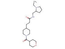 N-[(1-ethyl-2-pyrrolidinyl)methyl]-3-[1-(tetrahydro-2H-pyran-4-ylcarbonyl)-4-piperidinyl]propanamide