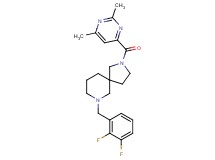 7-(2,3-difluorobenzyl)-2-[(2,6-dimethyl-4-pyrimidinyl)carbonyl]-2,7-diazaspiro[4.5]decane
