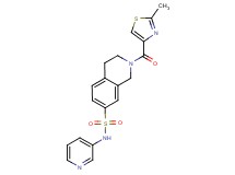 2-[(2-methyl-1,3-thiazol-4-yl)carbonyl]-N-pyridin-3-yl-1,2,3,4-tetrahydroisoquinoline-7-sulfonamide