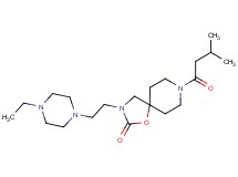3-[2-(4-ethylpiperazin-1-yl)ethyl]-8-(3-methylbutanoyl)-1-oxa-3,8-diazaspiro[4.5]decan-2-one