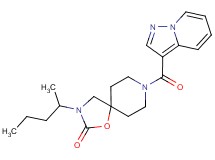 3-(1-methylbutyl)-8-(pyrazolo[1,5-a]pyridin-3-ylcarbonyl)-1-oxa-3,8-diazaspiro[4.5]decan-2-one