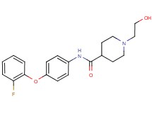 N-[4-(2-fluorophenoxy)phenyl]-1-(2-hydroxyethyl)piperidine-4-carboxamide