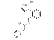 N-[2-(2-methyl-1H-imidazol-1-yl)benzyl]-1-(1H-1,2,4-triazol-1-yl)propan-2-amine