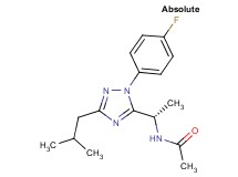N-{(1S)-1-[1-(4-fluorophenyl)-3-isobutyl-1H-1,2,4-triazol-5-yl]ethyl}acetamide