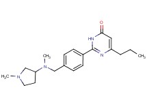 2-(4-{[methyl(1-methylpyrrolidin-3-yl)amino]methyl}phenyl)-6-propylpyrimidin-4(3H)-one