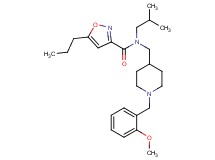N-isobutyl-N-{[1-(2-methoxybenzyl)-4-piperidinyl]methyl}-5-propyl-3-isoxazolecarboxamide