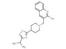 3-{[4-(3-isopropyl-1,2,4-oxadiazol-5-yl)-1-piperidinyl]methyl}-2-quinolinol