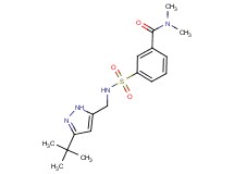 3-({[(3-tert-butyl-1H-pyrazol-5-yl)methyl]amino}sulfonyl)-N,N-dimethylbenzamide