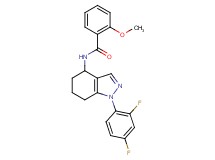 N-[1-(2,4-difluorophenyl)-4,5,6,7-tetrahydro-1H-indazol-4-yl]-2-methoxybenzamide