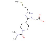 {5-{1-[(dimethylamino)carbonyl]piperidin-4-yl}-3-[2-(methylthio)ethyl]-1H-1,2,4-triazol-1-yl}acetic acid