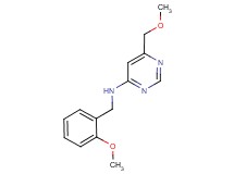 N-(2-methoxybenzyl)-6-(methoxymethyl)pyrimidin-4-amine