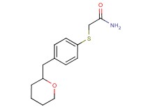 2-{[4-(tetrahydro-2H-pyran-2-ylmethyl)phenyl]thio}acetamide
