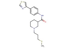 1-[3-(methylthio)propyl]-N-[4-(1,3-thiazol-4-yl)phenyl]-3-piperidinecarboxamide
