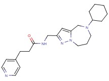 N-[(5-cyclohexyl-5,6,7,8-tetrahydro-4H-pyrazolo[1,5-a][1,4]diazepin-2-yl)methyl]-3-pyridin-4-ylpropanamide