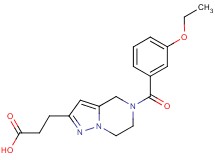 3-[5-(3-ethoxybenzoyl)-4,5,6,7-tetrahydropyrazolo[1,5-a]pyrazin-2-yl]propanoic acid
