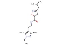 N-[2-(1-ethyl-3,5-dimethyl-1H-pyrazol-4-yl)ethyl]-3-isobutyl-5-isoxazolecarboxamide