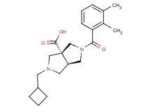 (3aR*,6aR*)-2-(cyclobutylmethyl)-5-(2,3-dimethylbenzoyl)hexahydropyrrolo[3,4-c]pyrrole-3a(1H)-carboxylic acid