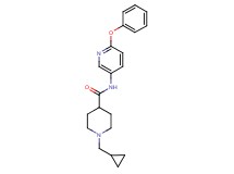 1-(cyclopropylmethyl)-N-(6-phenoxy-3-pyridinyl)-4-piperidinecarboxamide