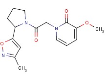 3-methoxy-1-{2-[2-(3-methylisoxazol-5-yl)pyrrolidin-1-yl]-2-oxoethyl}pyridin-2(1H)-one
