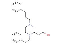 2-[1-(2-phenylethyl)-4-(3-phenylpropyl)-2-piperazinyl]ethanol