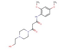 N-(2,4-dimethoxyphenyl)-3-[4-(2-hydroxyethyl)piperazin-1-yl]-3-oxopropanamide