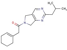 6-(cyclohex-1-en-1-ylacetyl)-2-isobutyl-6,7-dihydro-5H-pyrrolo[3,4-d]pyrimidine