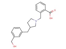 2-({3-[3-(hydroxymethyl)benzyl]pyrrolidin-1-yl}methyl)benzoic acid