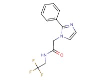 2-(2-phenyl-1H-imidazol-1-yl)-N-(2,2,2-trifluoroethyl)acetamide