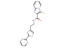 3-fluoro-N-{2-[2-(2-pyrimidinyl)-1,3-thiazol-4-yl]ethyl}imidazo[1,2-a]pyridine-2-carboxamide