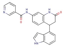 N-[4-(1H-indol-4-yl)-2-oxo-1,2,3,4-tetrahydroquinolin-7-yl]nicotinamide