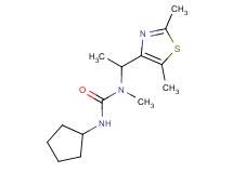 N'-cyclopentyl-N-[1-(2,5-dimethyl-1,3-thiazol-4-yl)ethyl]-N-methylurea