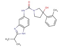 3-hydroxy-N-(2-isopropyl-1H-benzimidazol-5-yl)-3-(2-methylphenyl)pyrrolidine-1-carboxamide