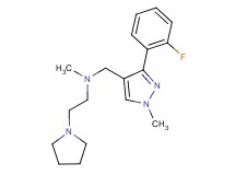 N-{[3-(2-fluorophenyl)-1-methyl-1H-pyrazol-4-yl]methyl}-N-methyl-2-(1-pyrrolidinyl)ethanamine