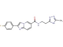 2-(4-fluorophenyl)-N-[2-(5-methyl-4H-1,2,4-triazol-3-yl)ethyl]imidazo[1,2-a]pyridine-6-carboxamide