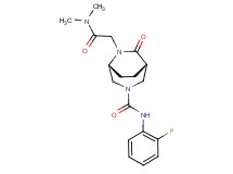 (1S*,5R*)-6-[2-(dimethylamino)-2-oxoethyl]-N-(2-fluorophenyl)-7-oxo-3,6-diazabicyclo[3.2.2]nonane-3-carboxamide