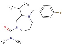 4-(4-fluorobenzyl)-3-isopropyl-N,N-dimethyl-1,4-diazepane-1-carboxamide