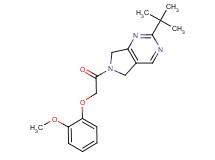 2-tert-butyl-6-[(2-methoxyphenoxy)acetyl]-6,7-dihydro-5H-pyrrolo[3,4-d]pyrimidine