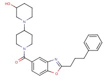 1'-{[2-(3-phenylpropyl)-1,3-benzoxazol-5-yl]carbonyl}-1,4'-bipiperidin-3-ol
