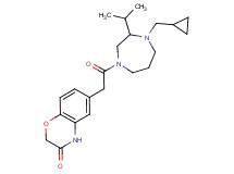 6-{2-[4-(cyclopropylmethyl)-3-isopropyl-1,4-diazepan-1-yl]-2-oxoethyl}-2H-1,4-benzoxazin-3(4H)-one