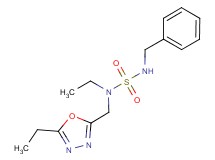 N'-benzyl-N-ethyl-N-[(5-ethyl-1,3,4-oxadiazol-2-yl)methyl]sulfamide